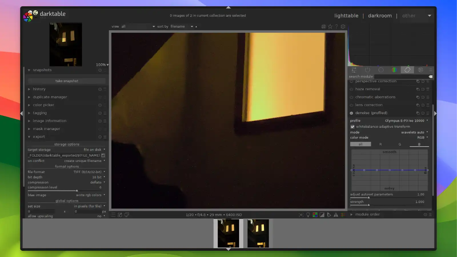 Darktable - Advanced noise reduction features_06