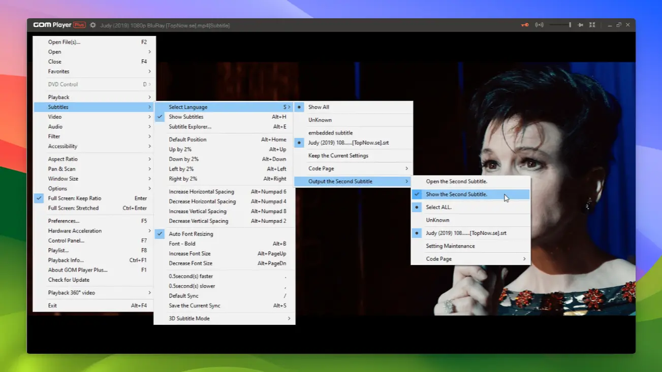 GOM Player - Convenient subtitle search and synchronization - 04