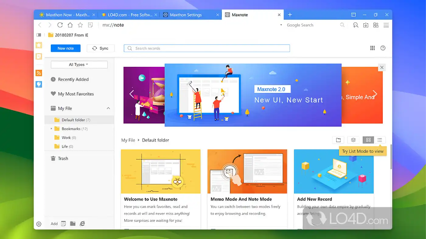 Maxthon - Flexible tab management - 03