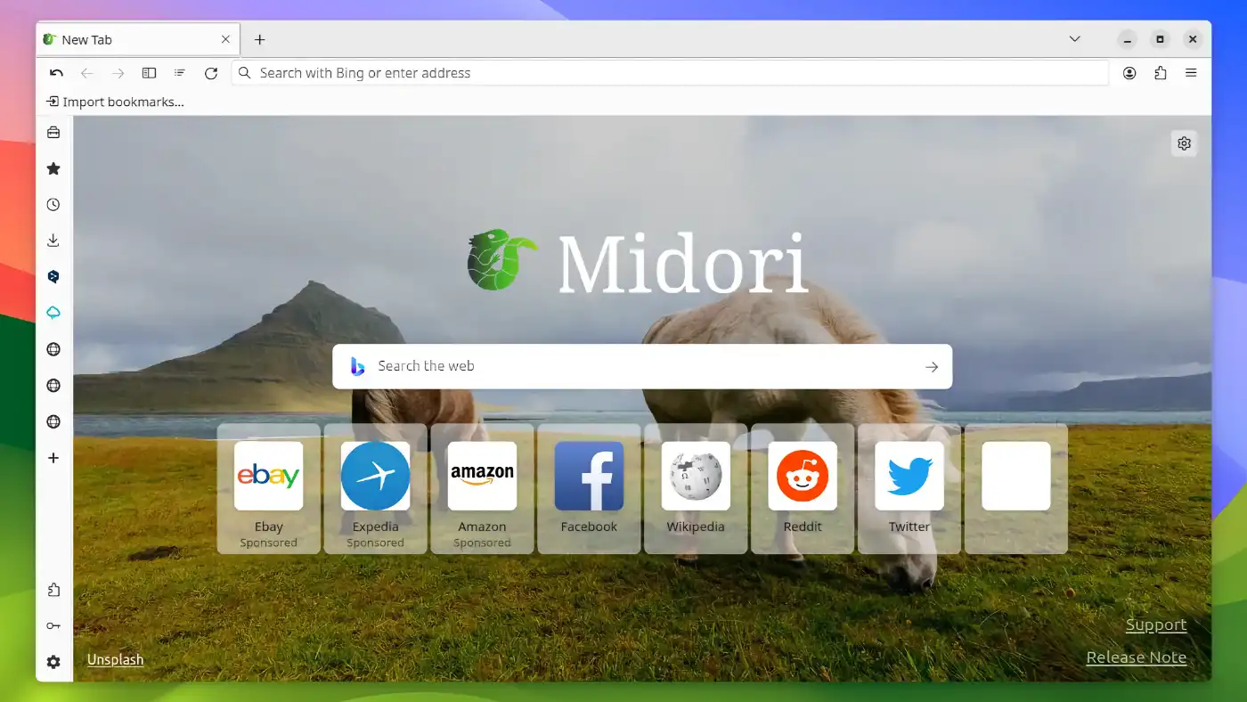 Midori browser - Lightweight design - 02