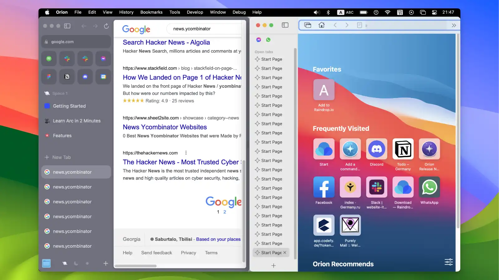 Orion Browser - User interface - 04