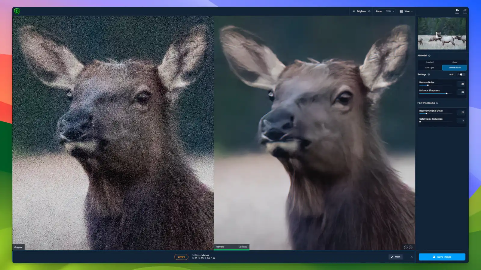 Topaz photo ai - AI-powered denoising_01