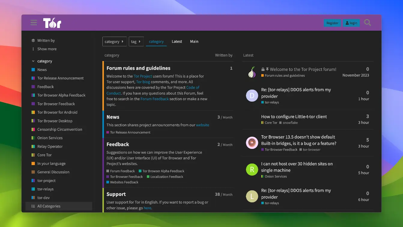 Tor 瀏覽器 5 Tor browser - Community support - 05