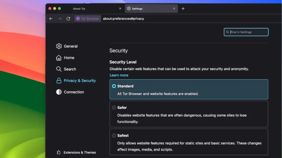 Tor 瀏覽器 2 Tor browser - Privacy Setting - 02
