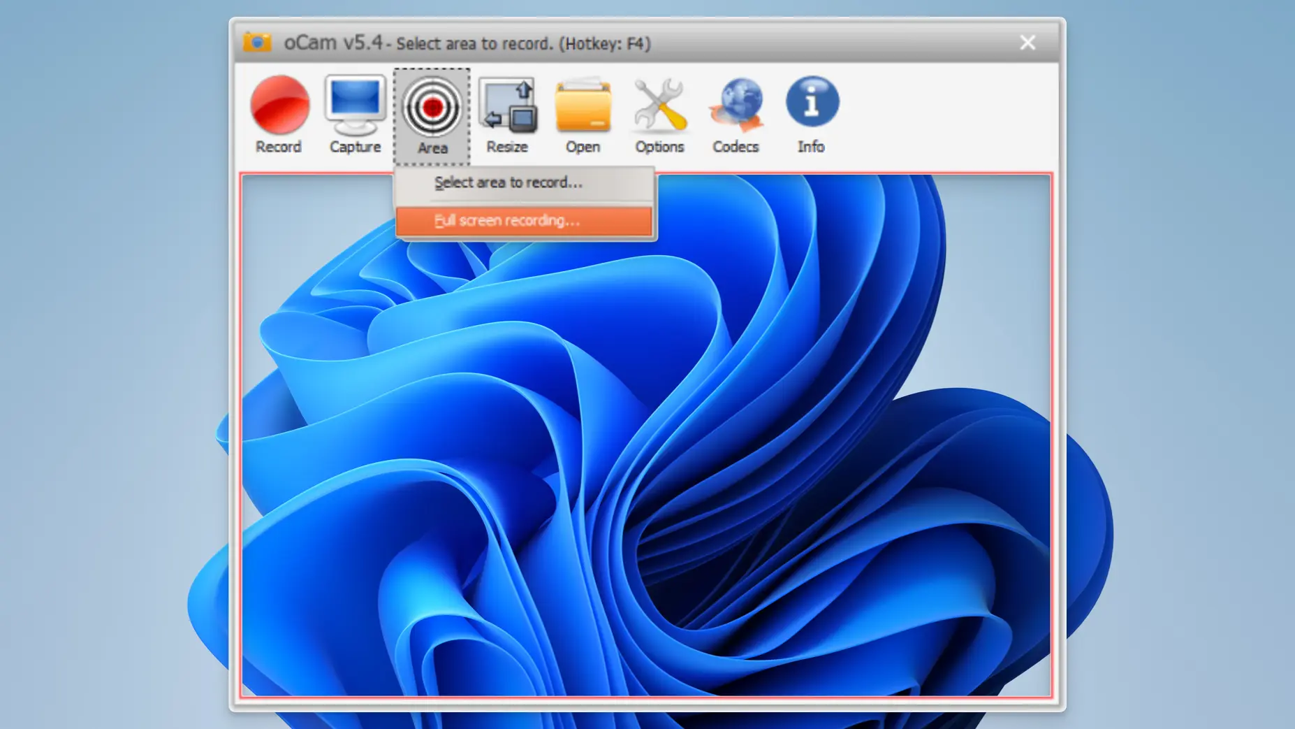 oCam - Record audio - 02